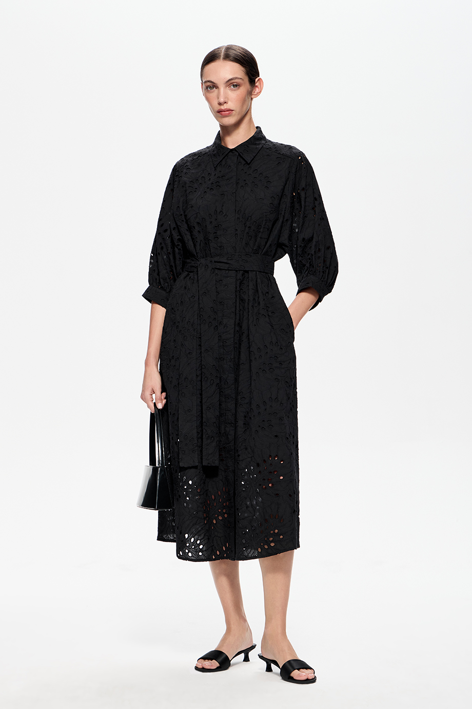 Платье из хлопкового шитья