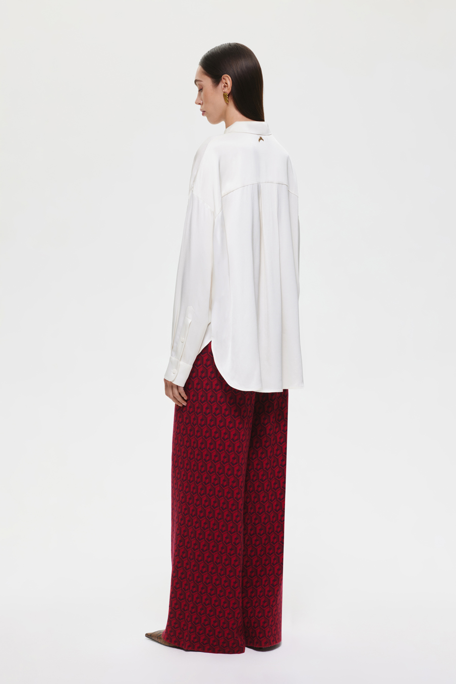 Блузка из вискозного сатина