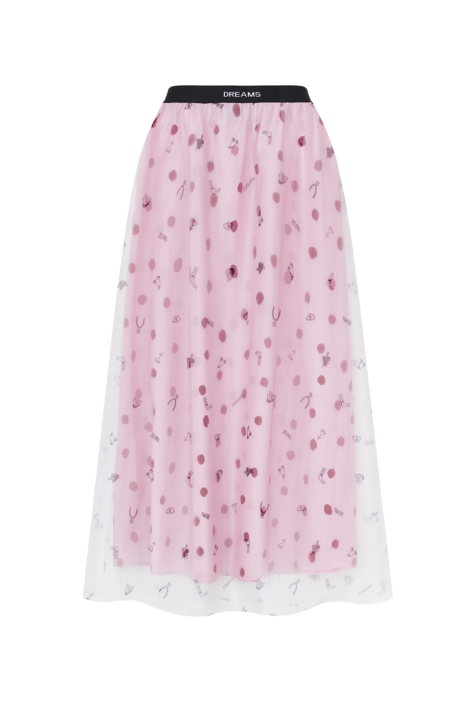 Юбка с эластичным поясом