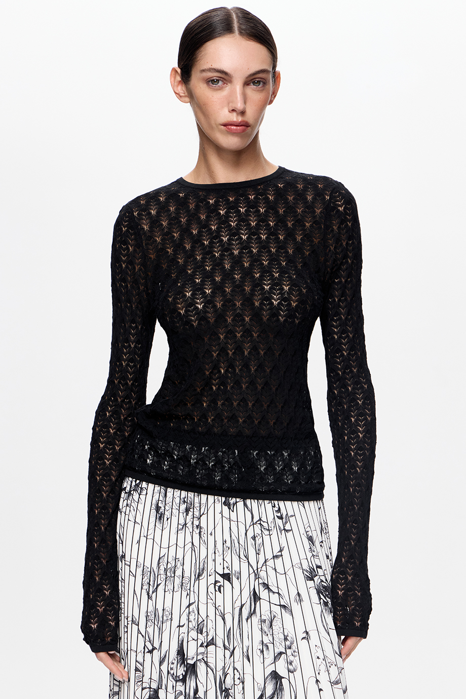 Джемпер ажурный