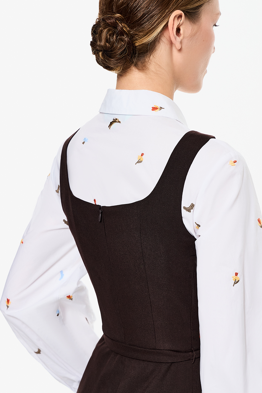 Сарафан из костюмной ткани