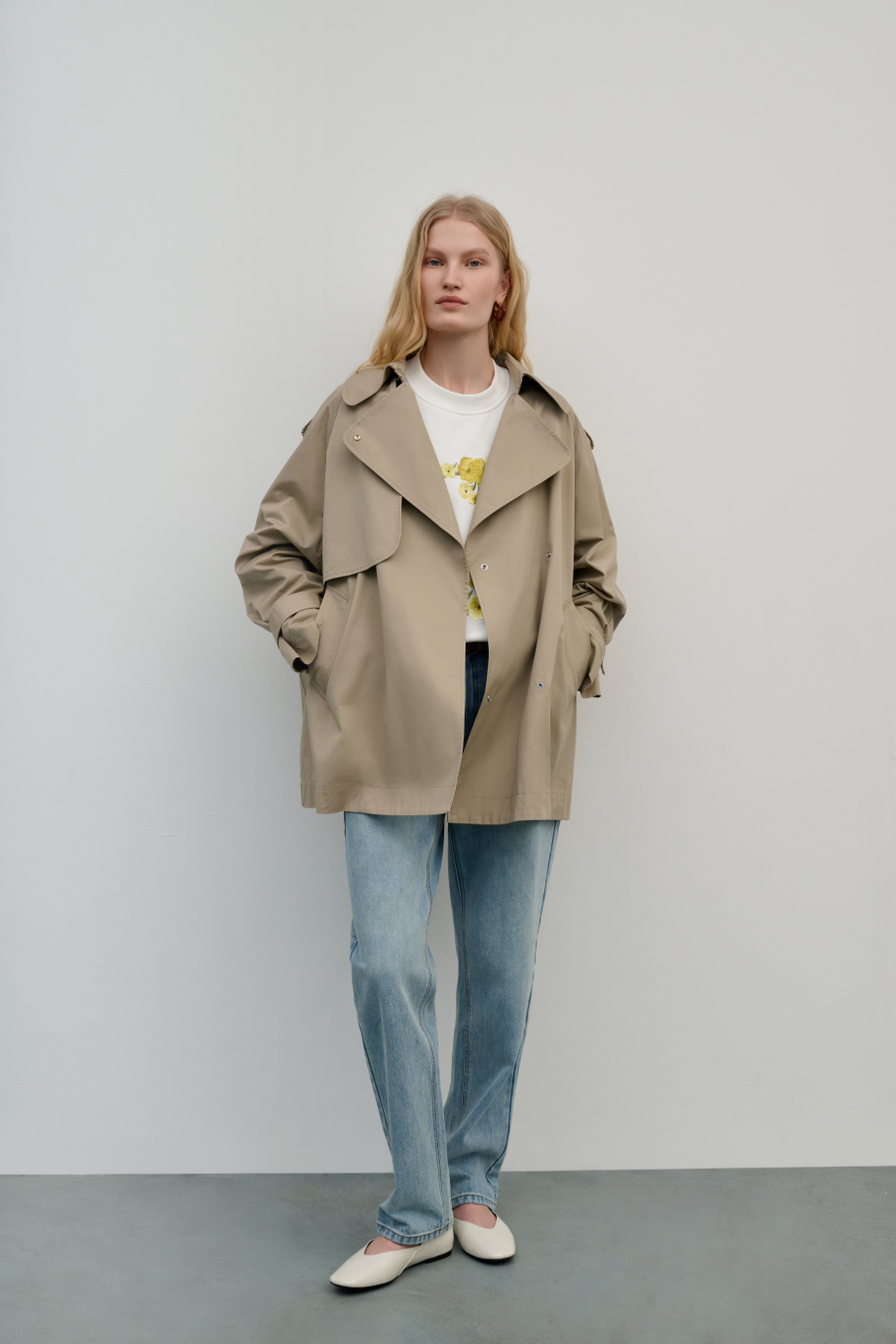 Тренч укороченный