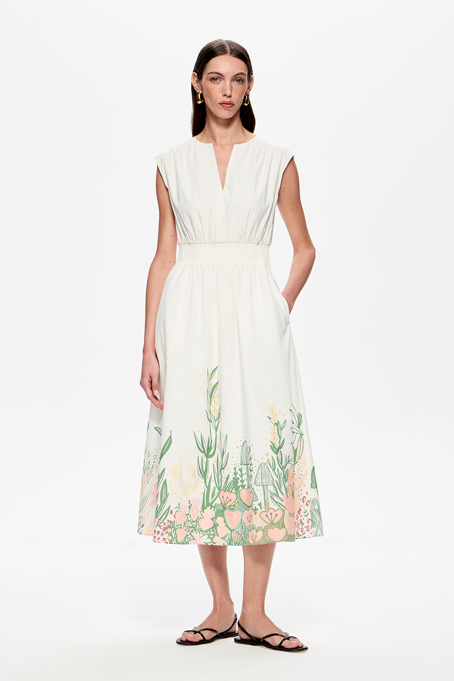 Сарафан с купонным принтом