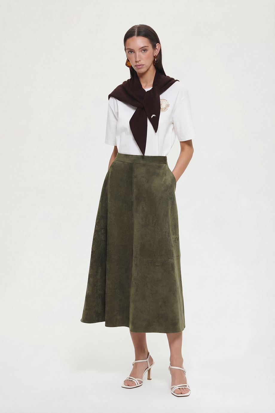 Юбка из экозамши