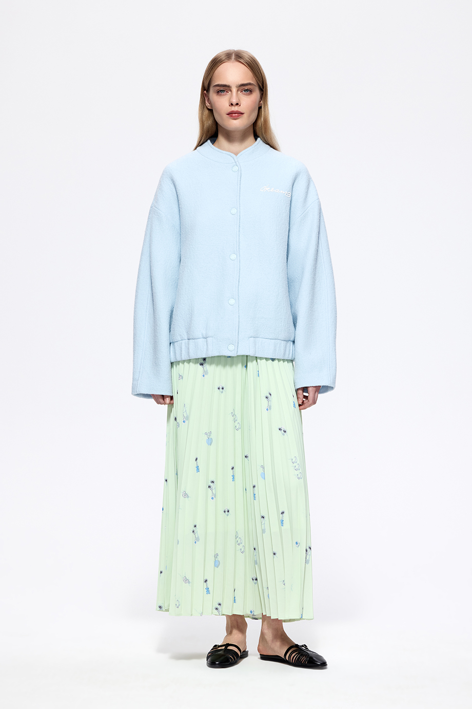 Юбка-плиссе с принтом