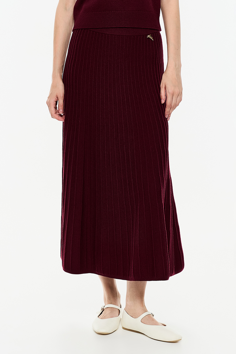 Юбка вязаная из смесовой шерсти