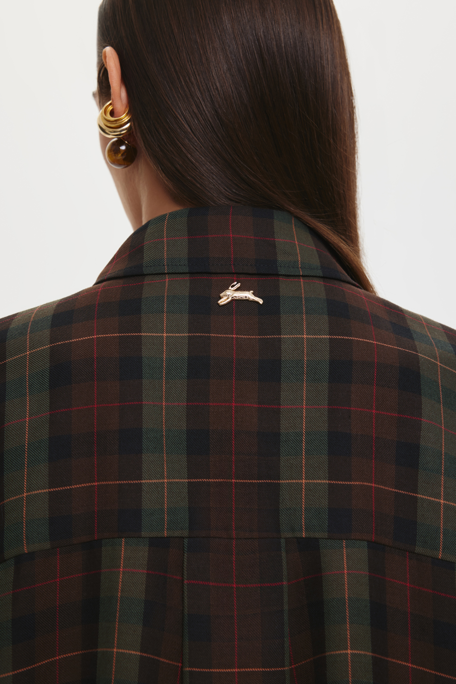 Блузка из лиоцелла в клетку