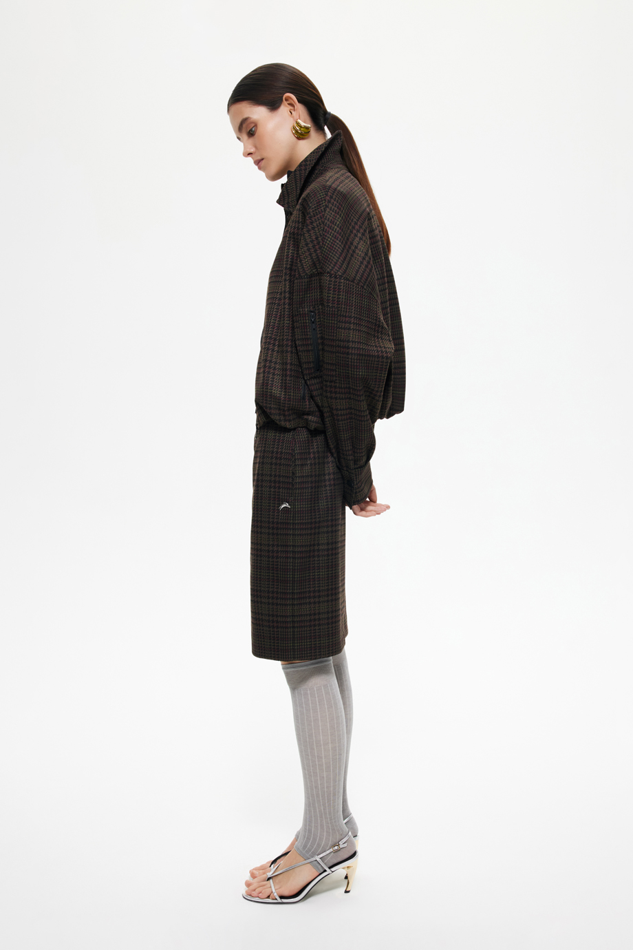 Юбка-карандаш в клетку