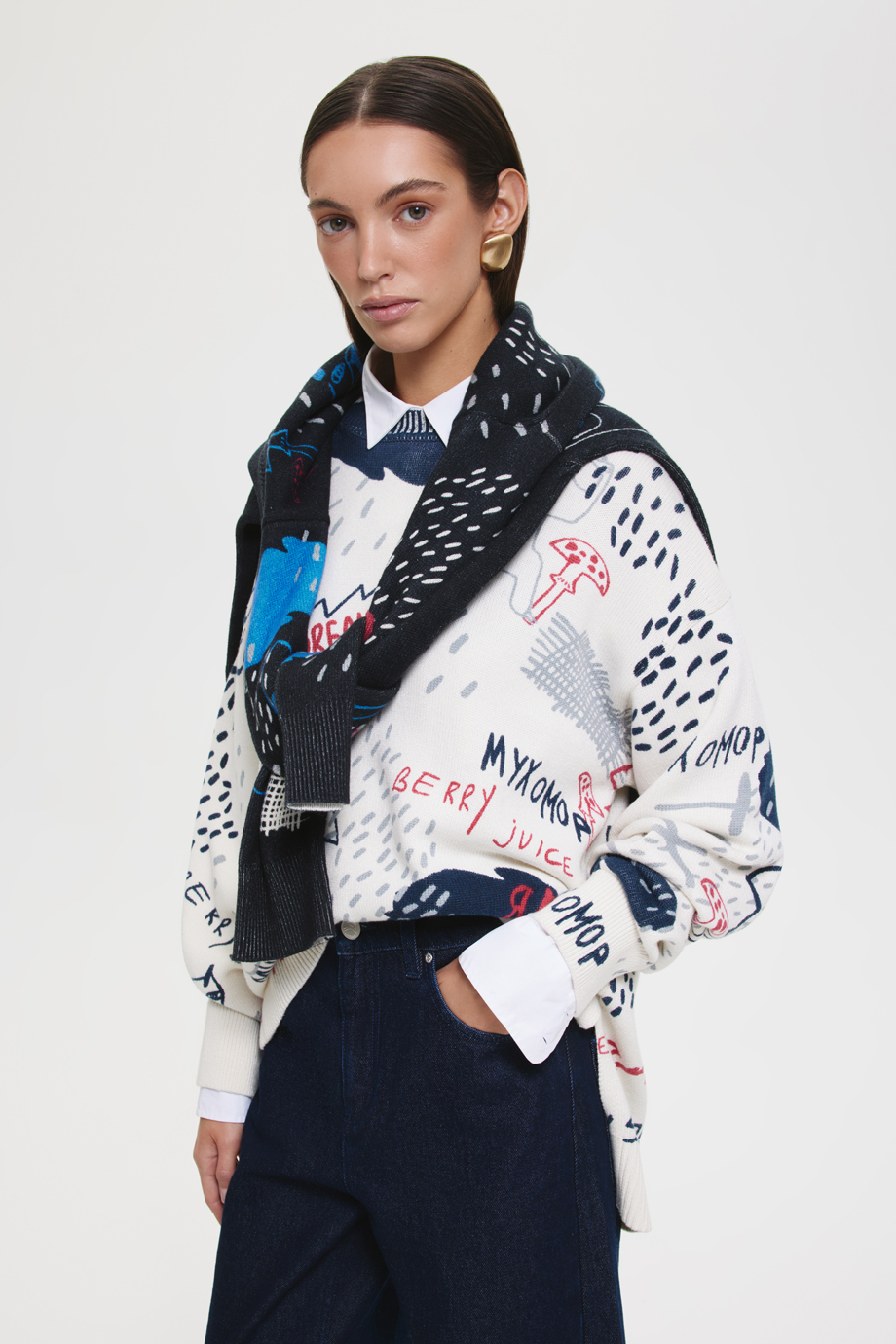 Джемпер с принтом