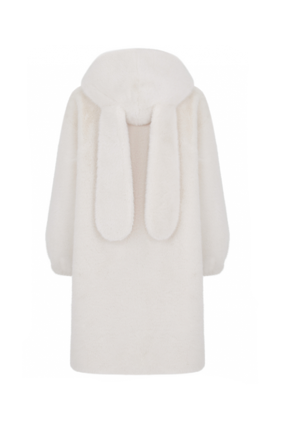 Шуба из экомеха с ушками