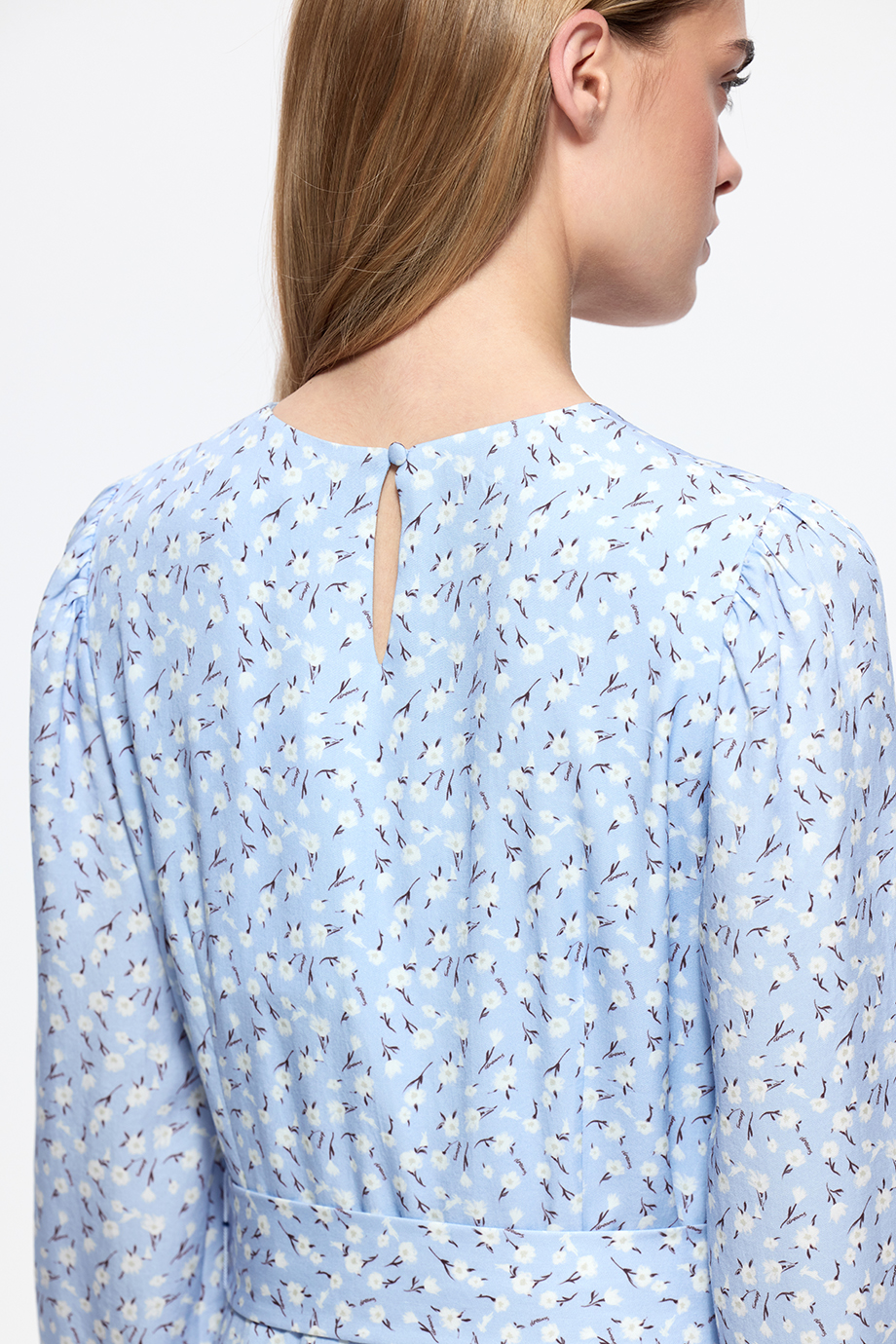 Платье из тенселя с принтом