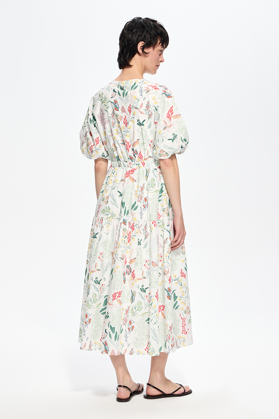 Платье хлопковое с принтом