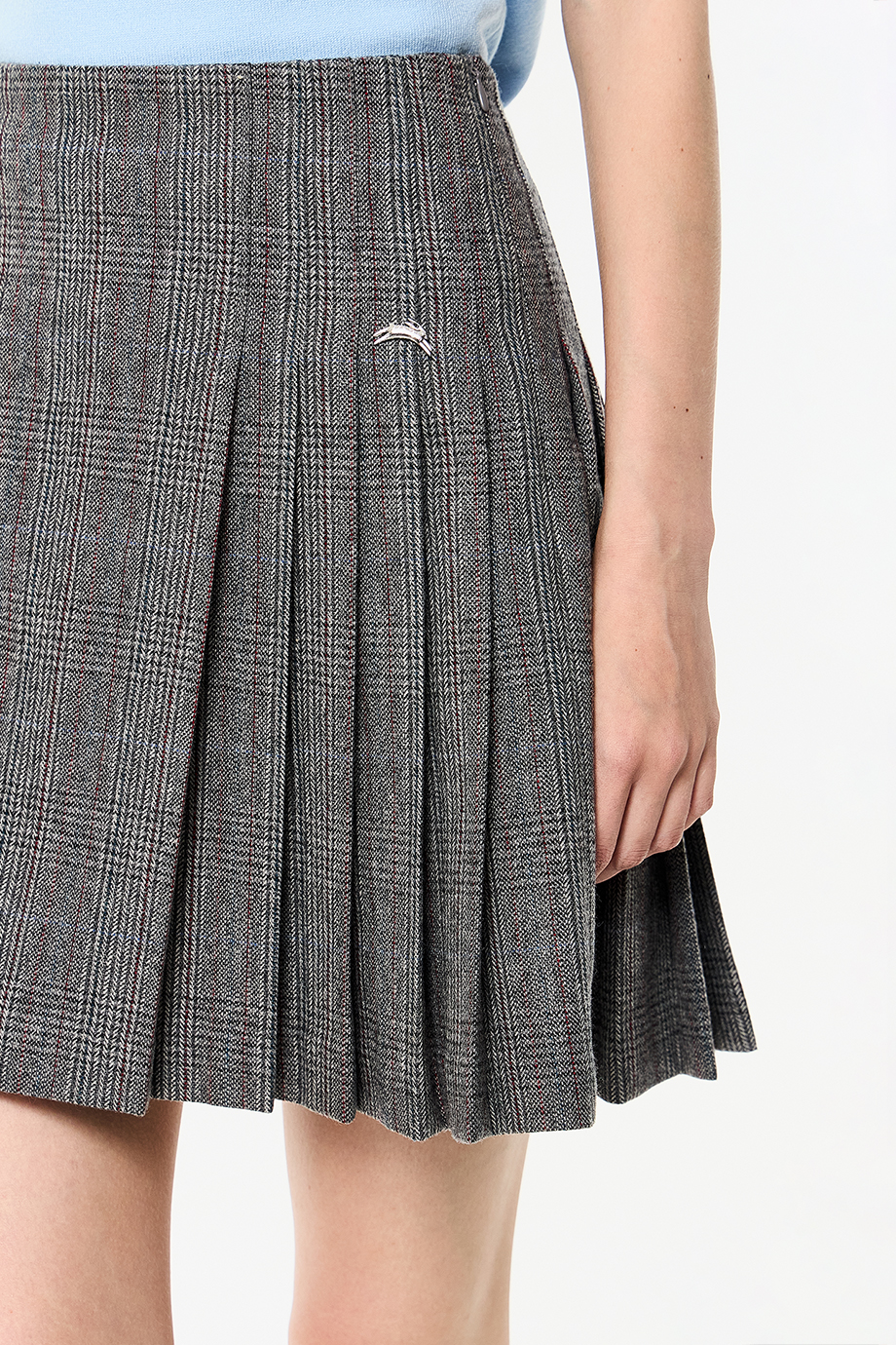 Юбка мини со складками Юбка мини со складками