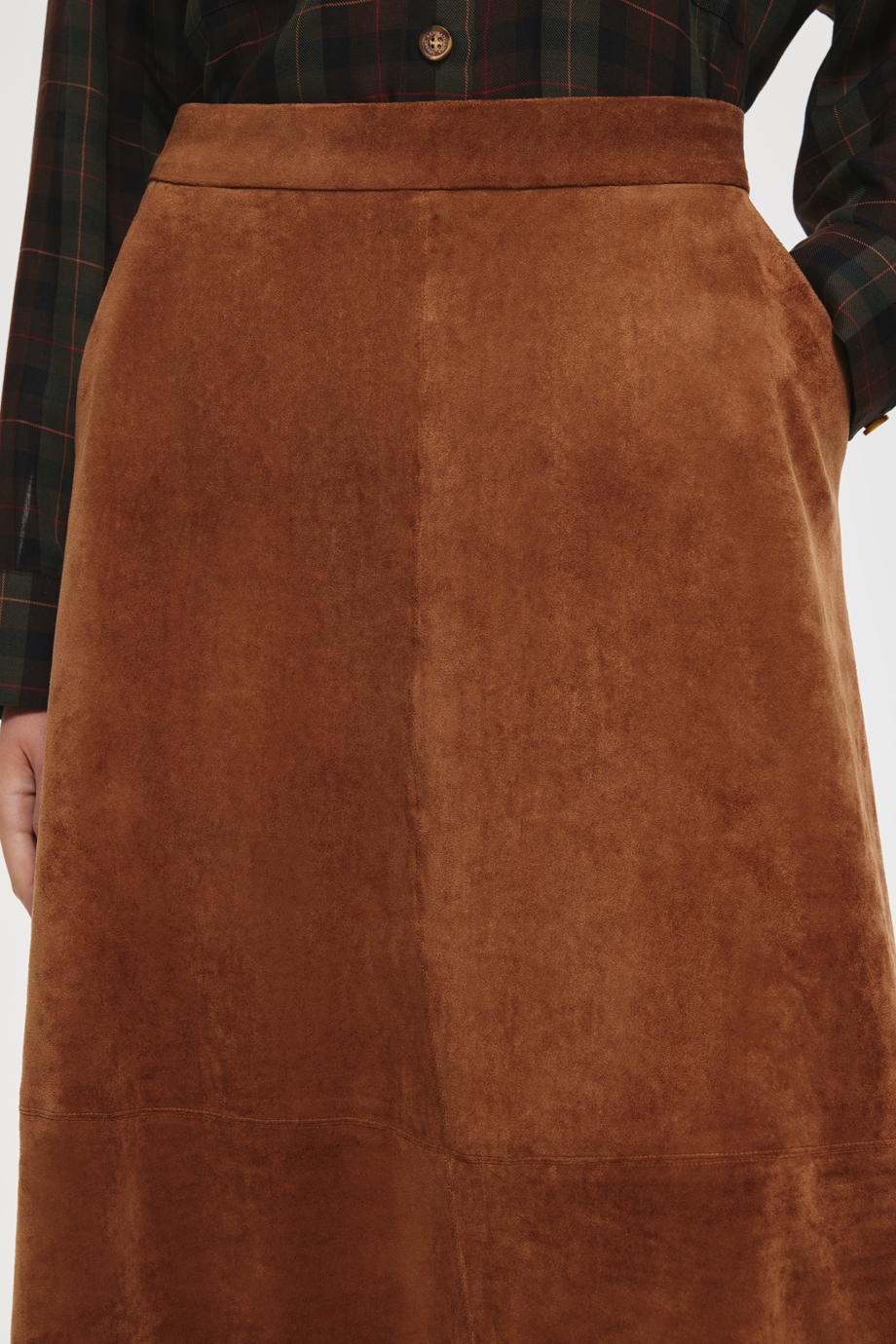 Юбка из экозамши