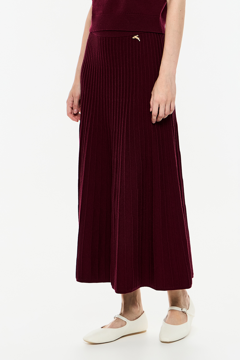 Юбка вязаная из смесовой шерсти