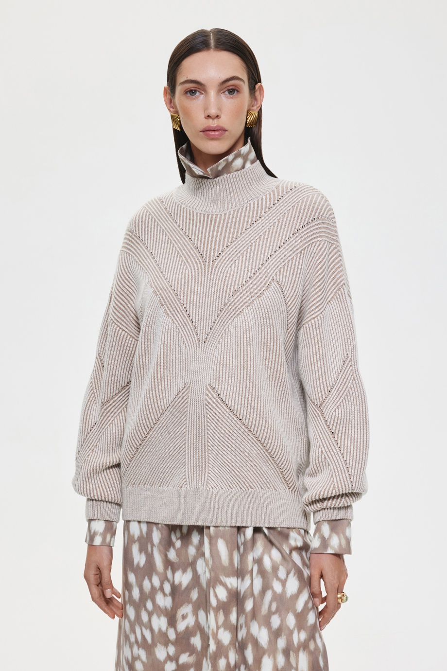 Джемпер из шерсти и хлопка Джемпер из шерсти и хлопка