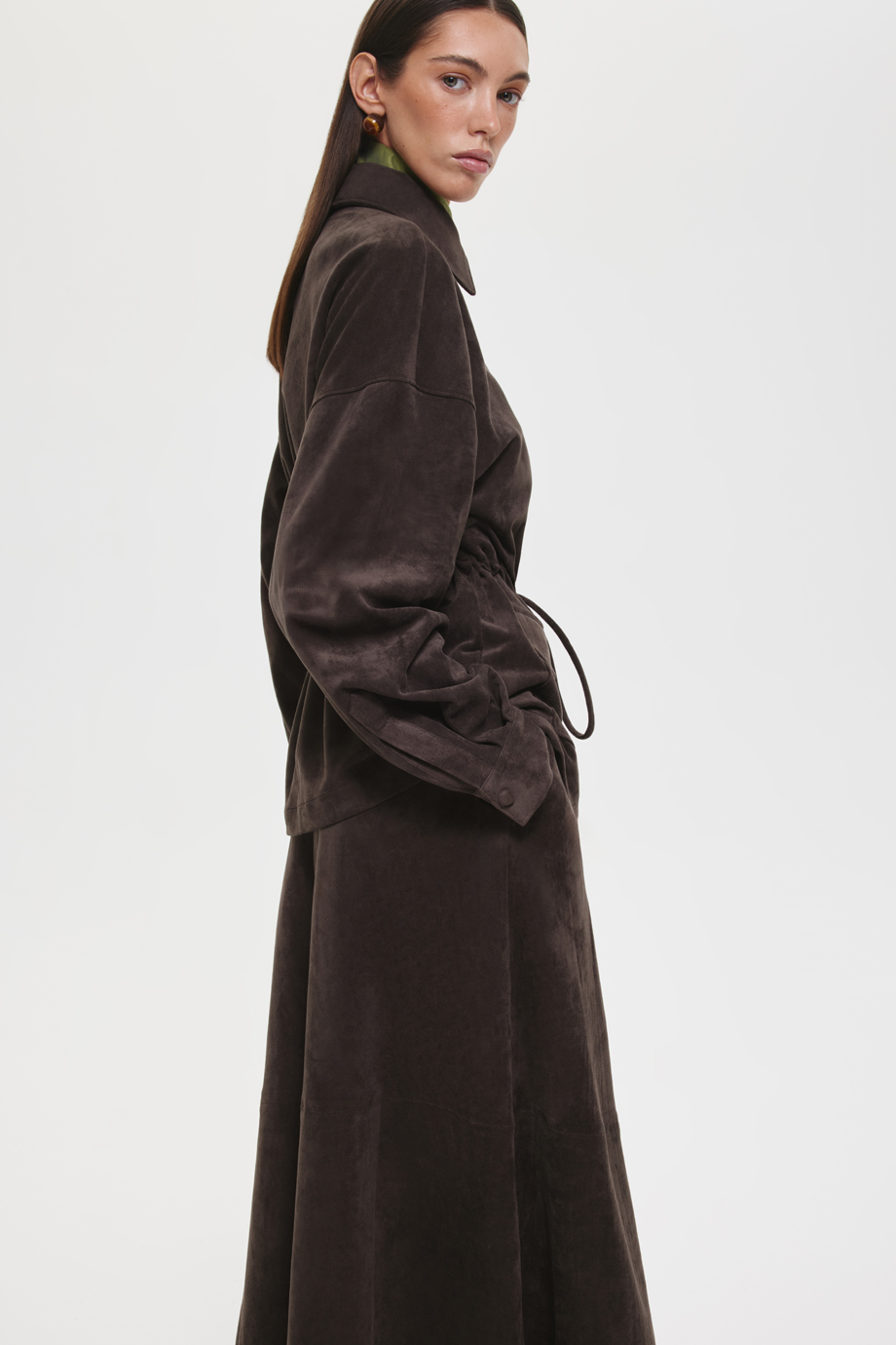 Рубашка из экозамши