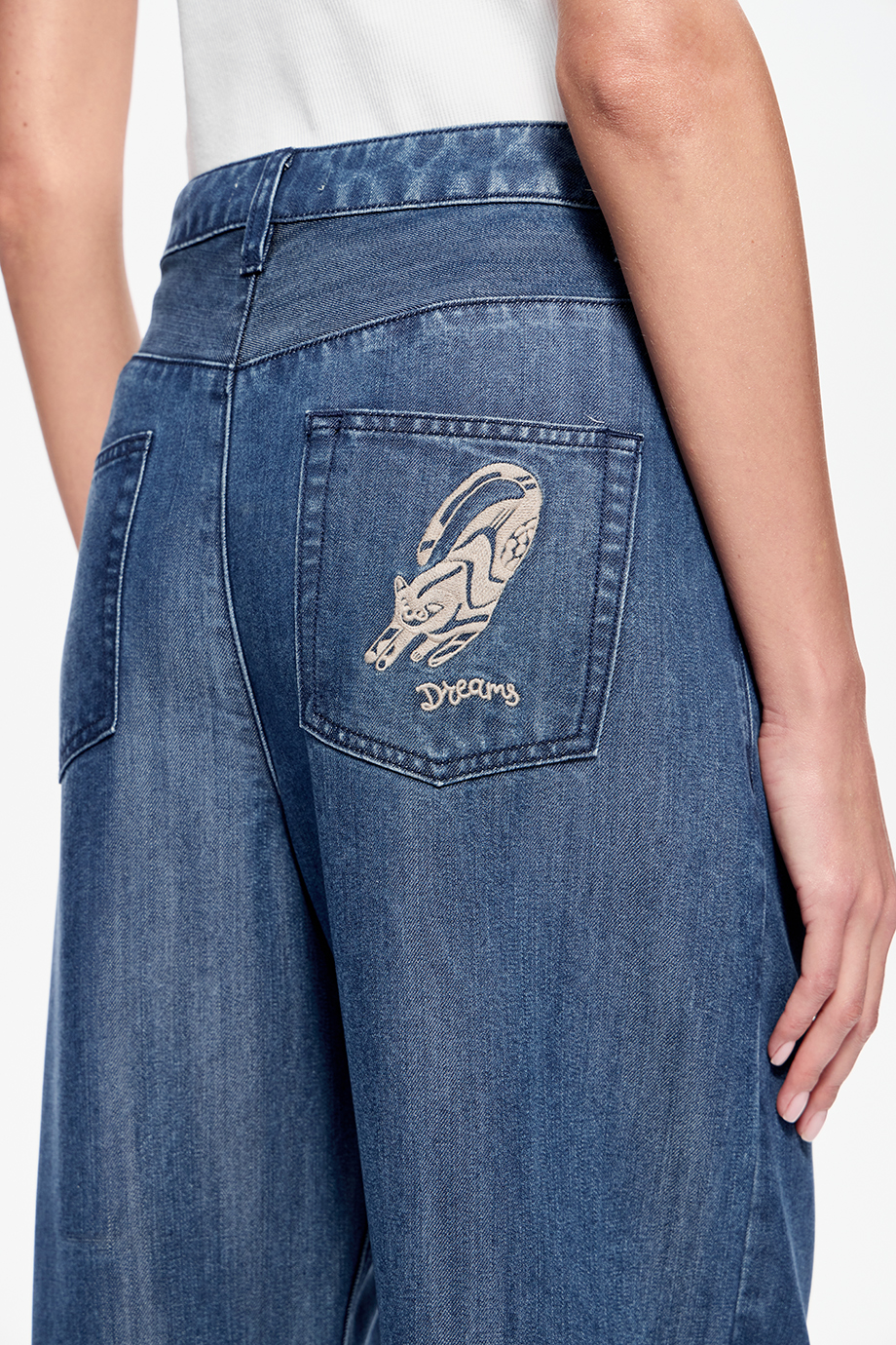 Джинсы Wide Leg из тенселя