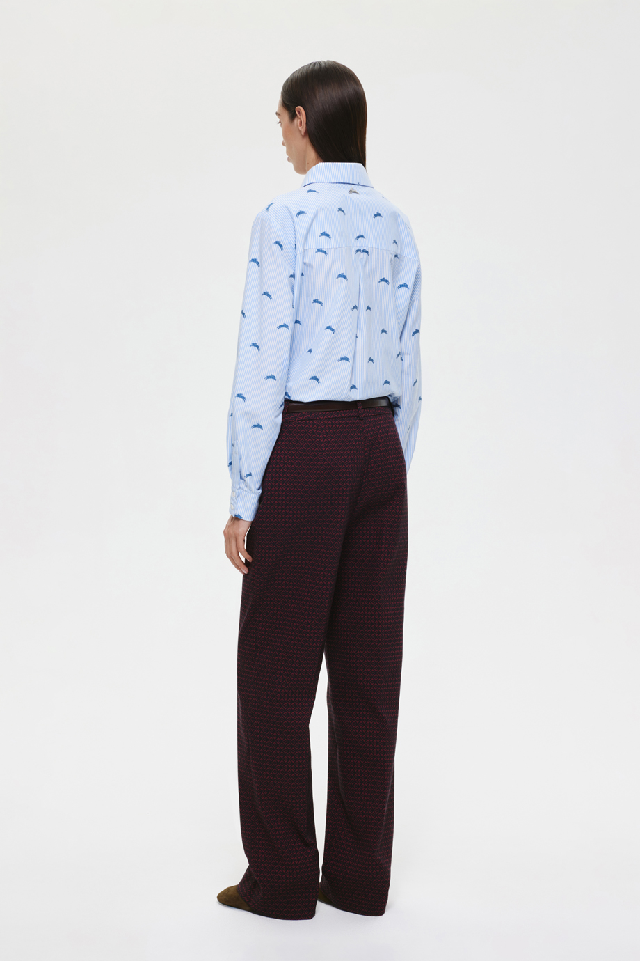 Рубашка с лого-паттерном