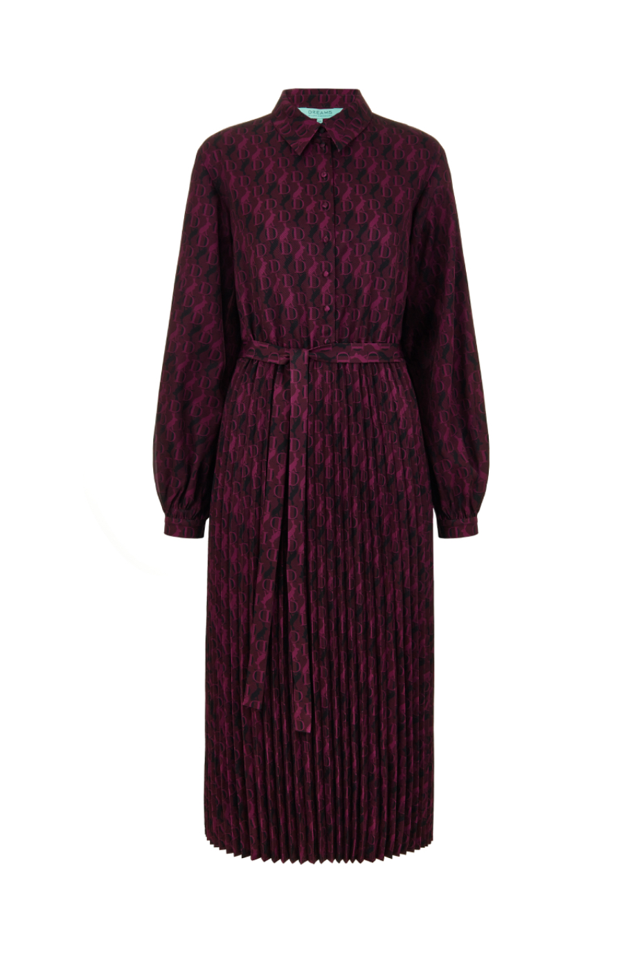 Платье с юбкой-плиссе