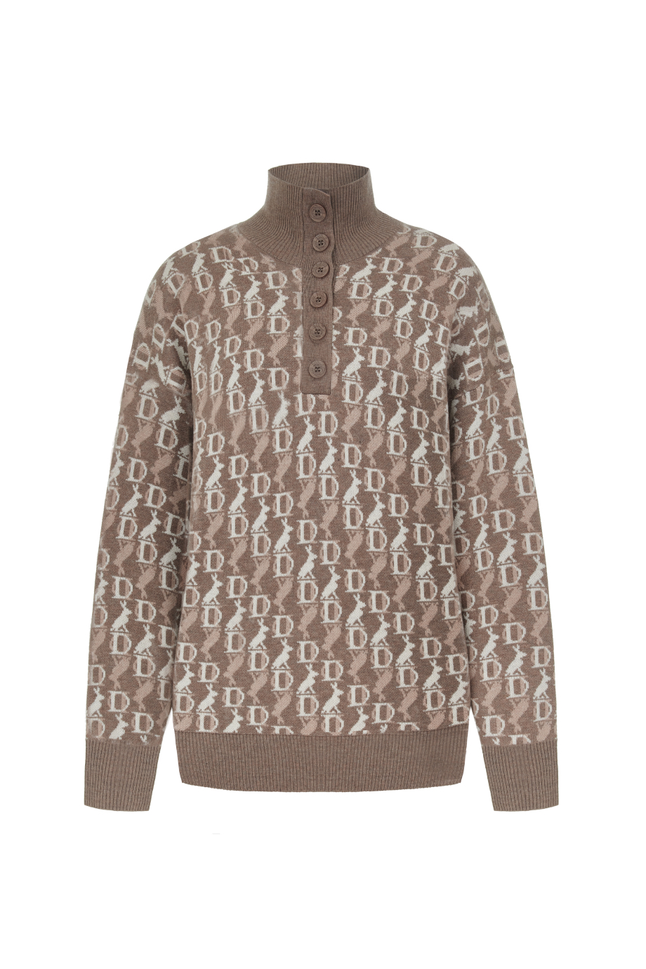 Джемпер с лого-паттерном