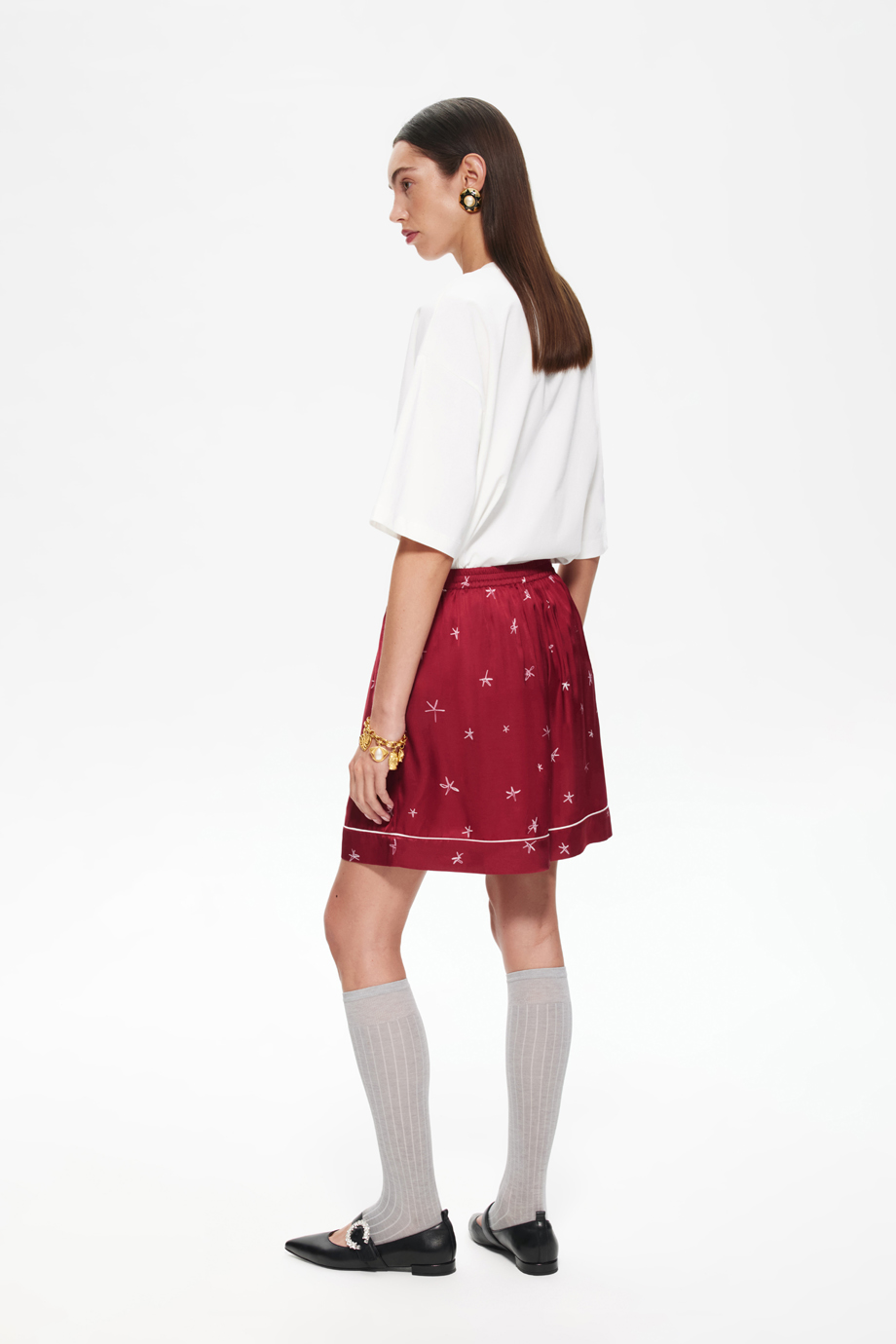 Шорты пижамные с принтом