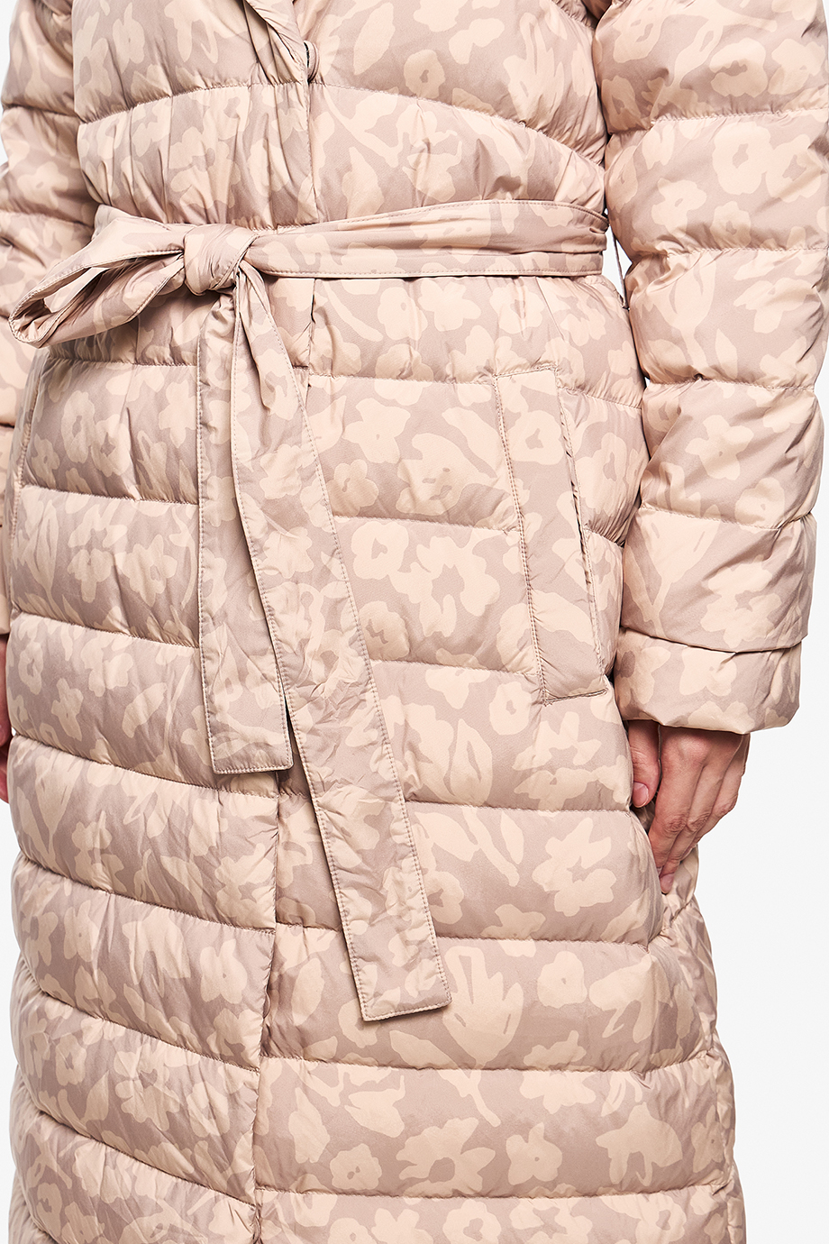 Пуховик легкий  со съемным воротником