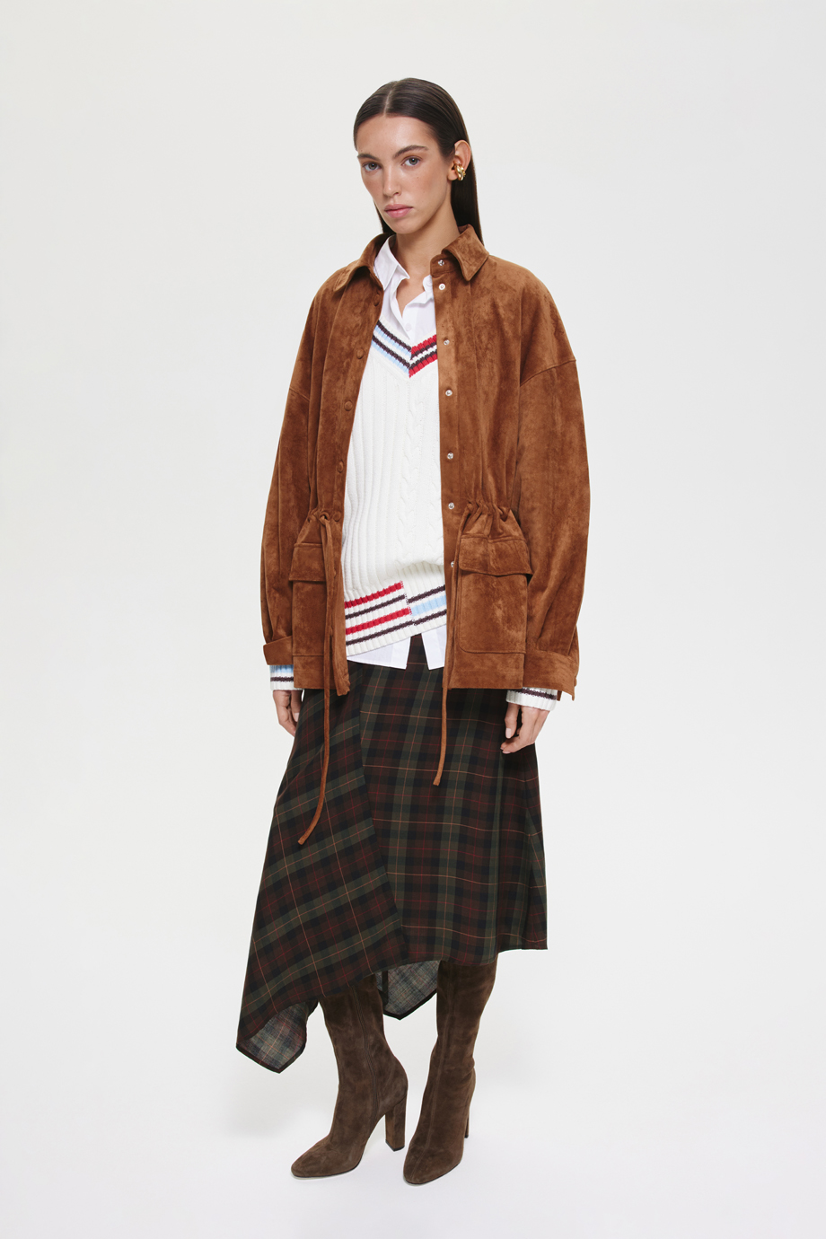 Рубашка из экозамши