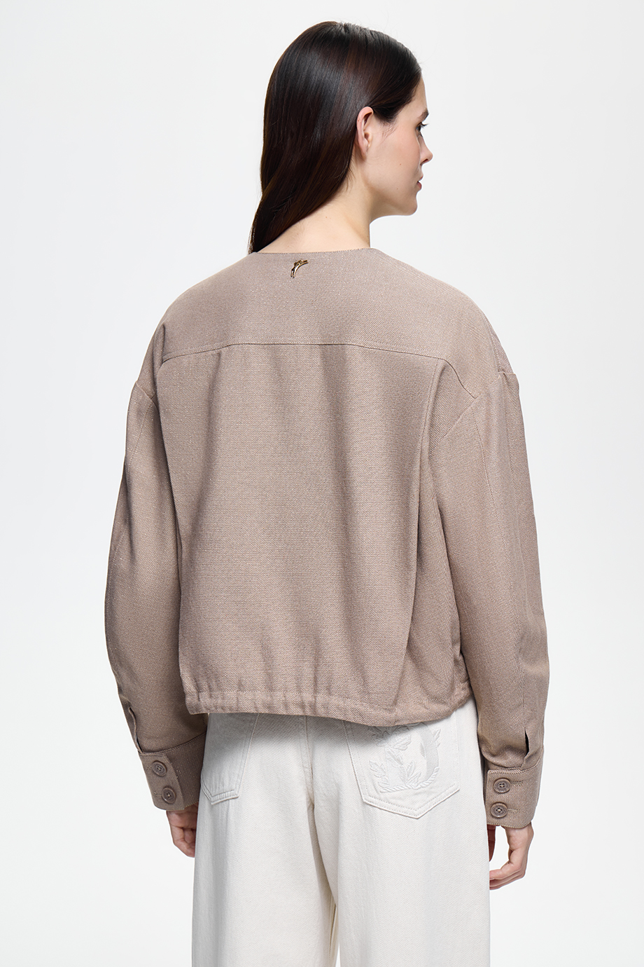 Жакет-бомбер с люрексом