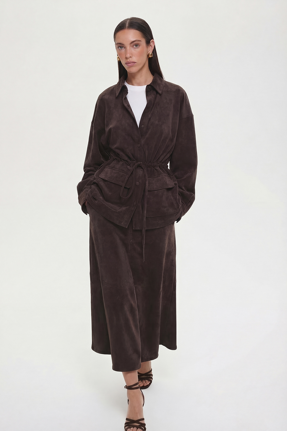 Рубашка из экозамши