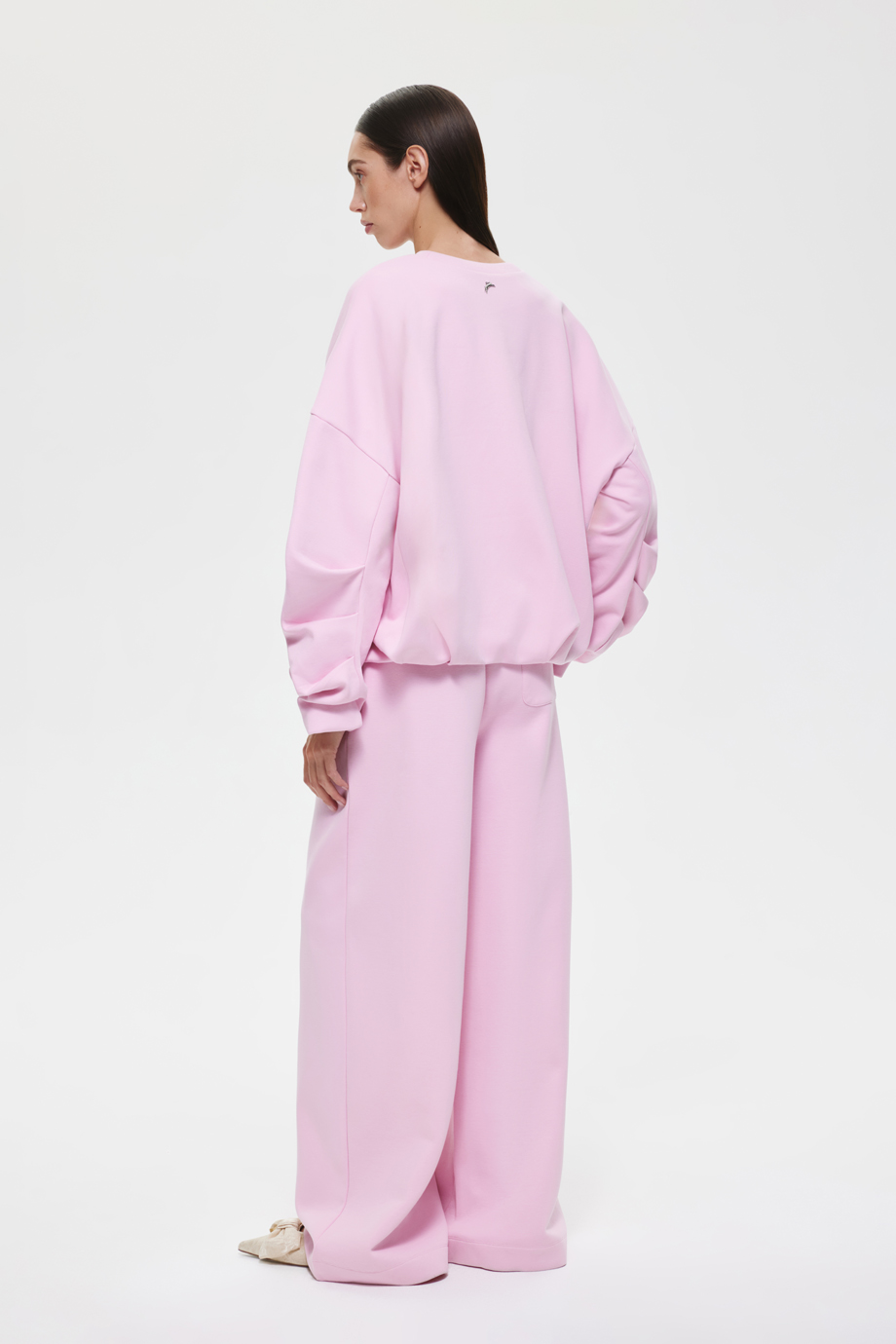 Брюки трикотажные широкие