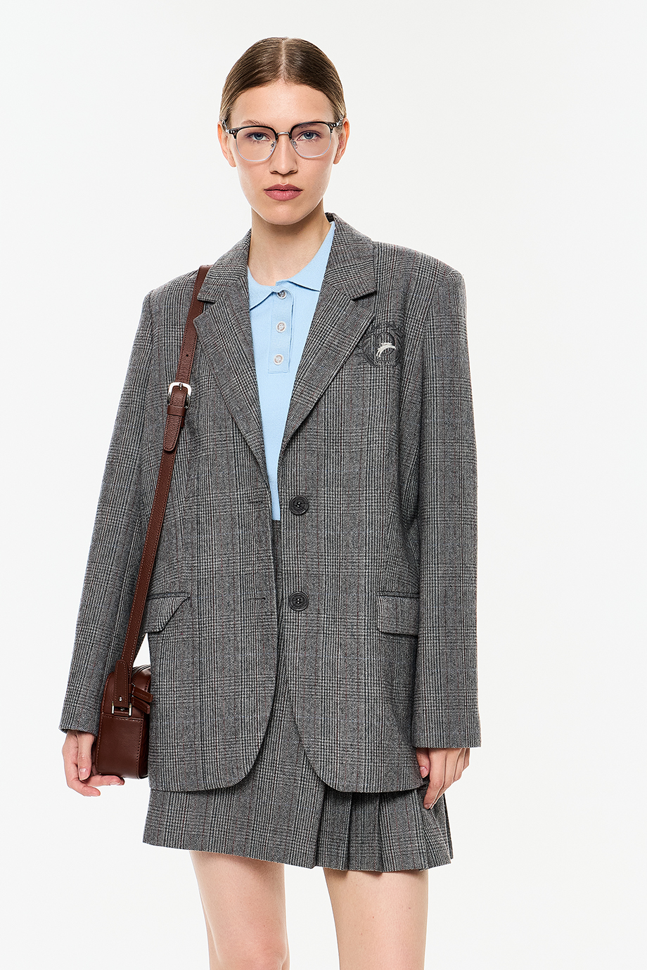 Жакет свободный с вышивкой