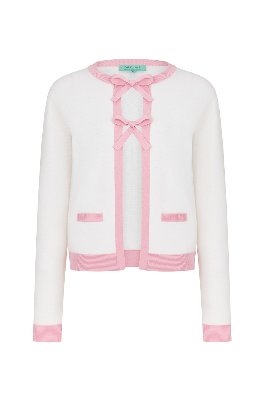 Кардиган с завязками-бантами