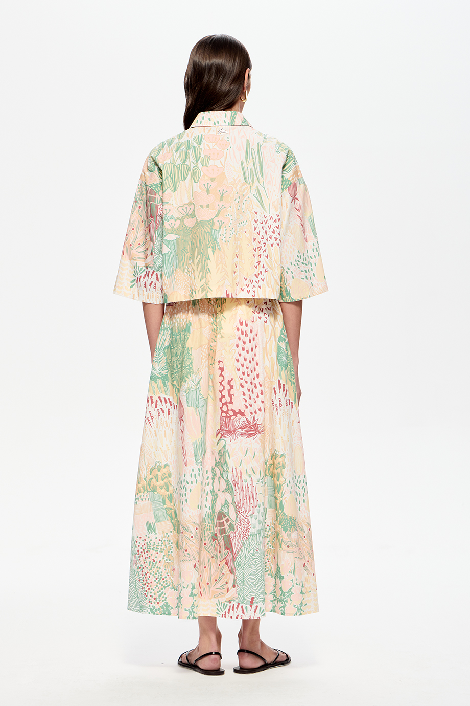 Юбка А-силуэта с принтом