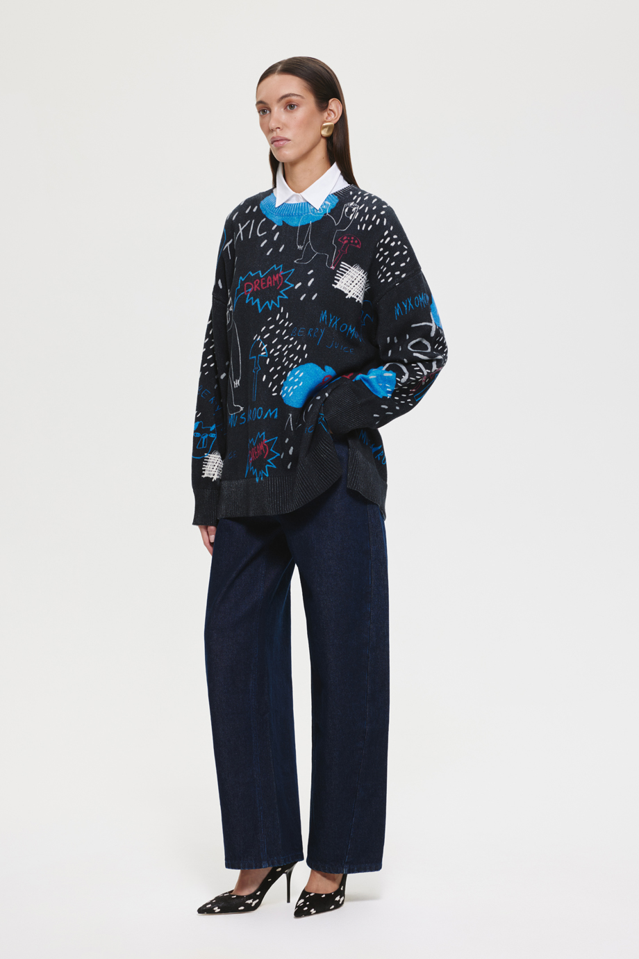 Джемпер с принтом