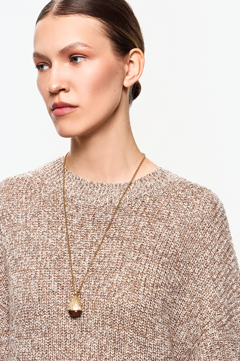 Платье-свитер из пряжи меланж