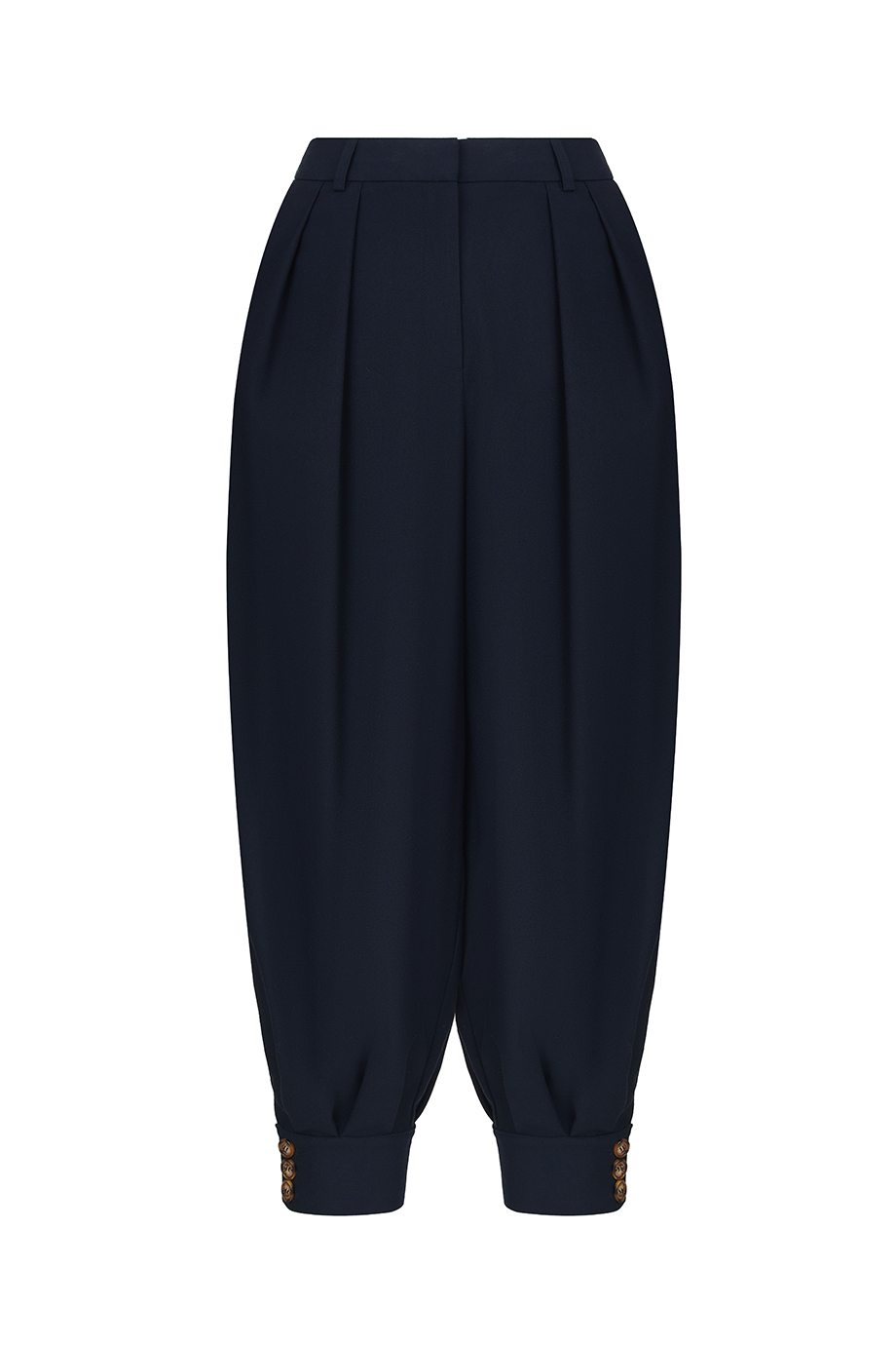 Брюки с манжетами и складками Брюки с манжетами и складками