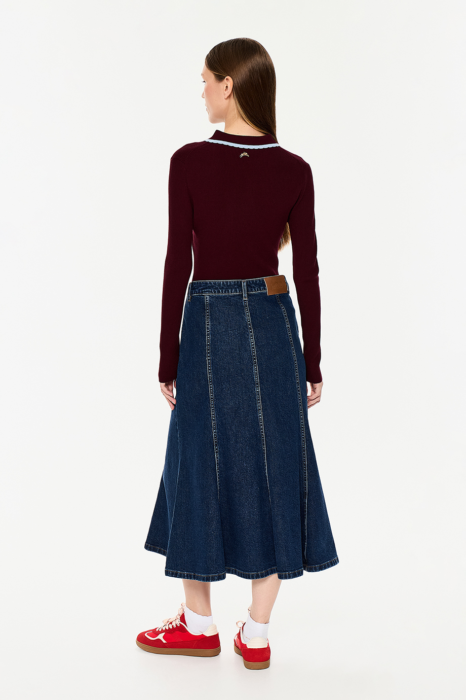 Джемпер-поло с вышивкой