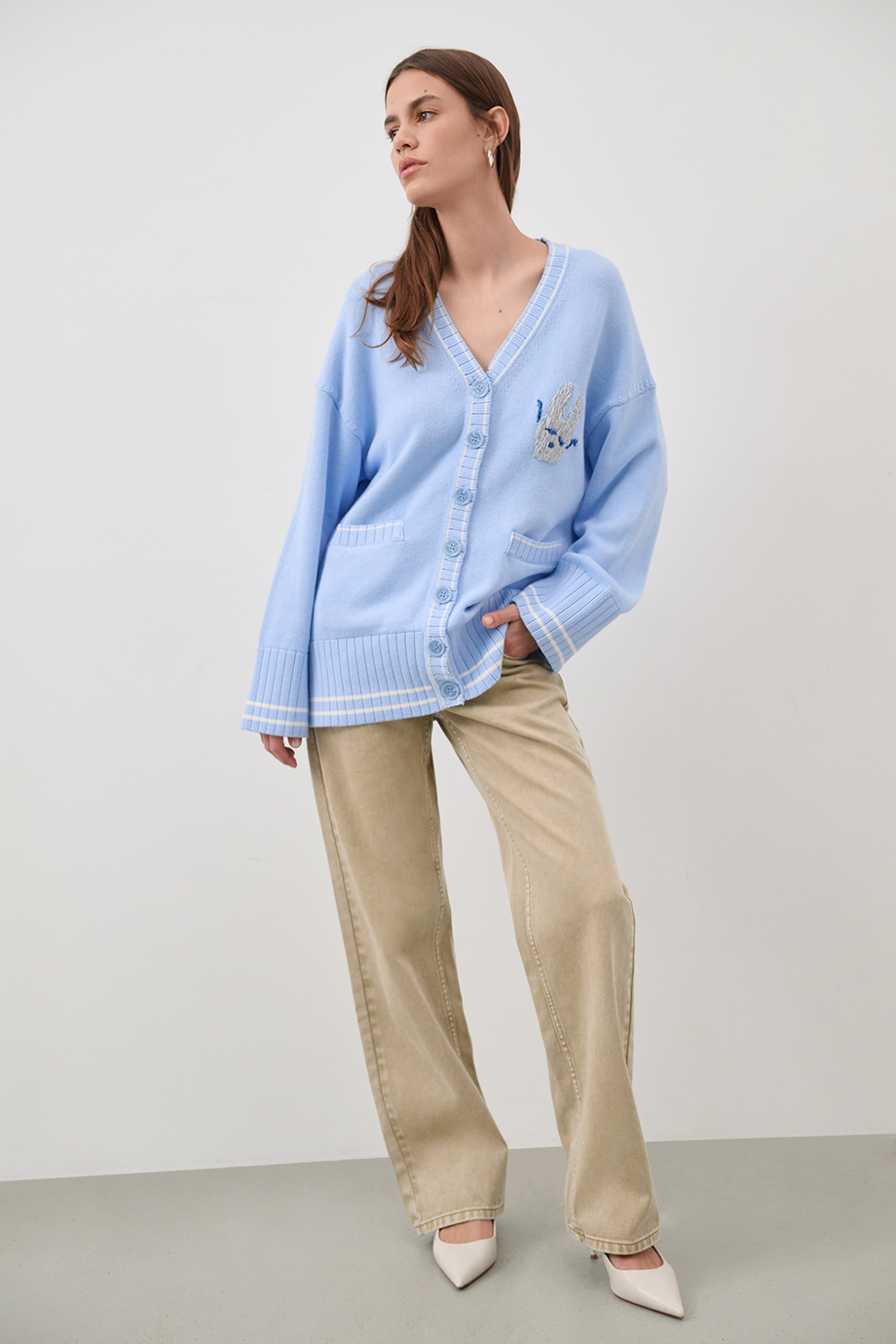 Кардиган с рисунком