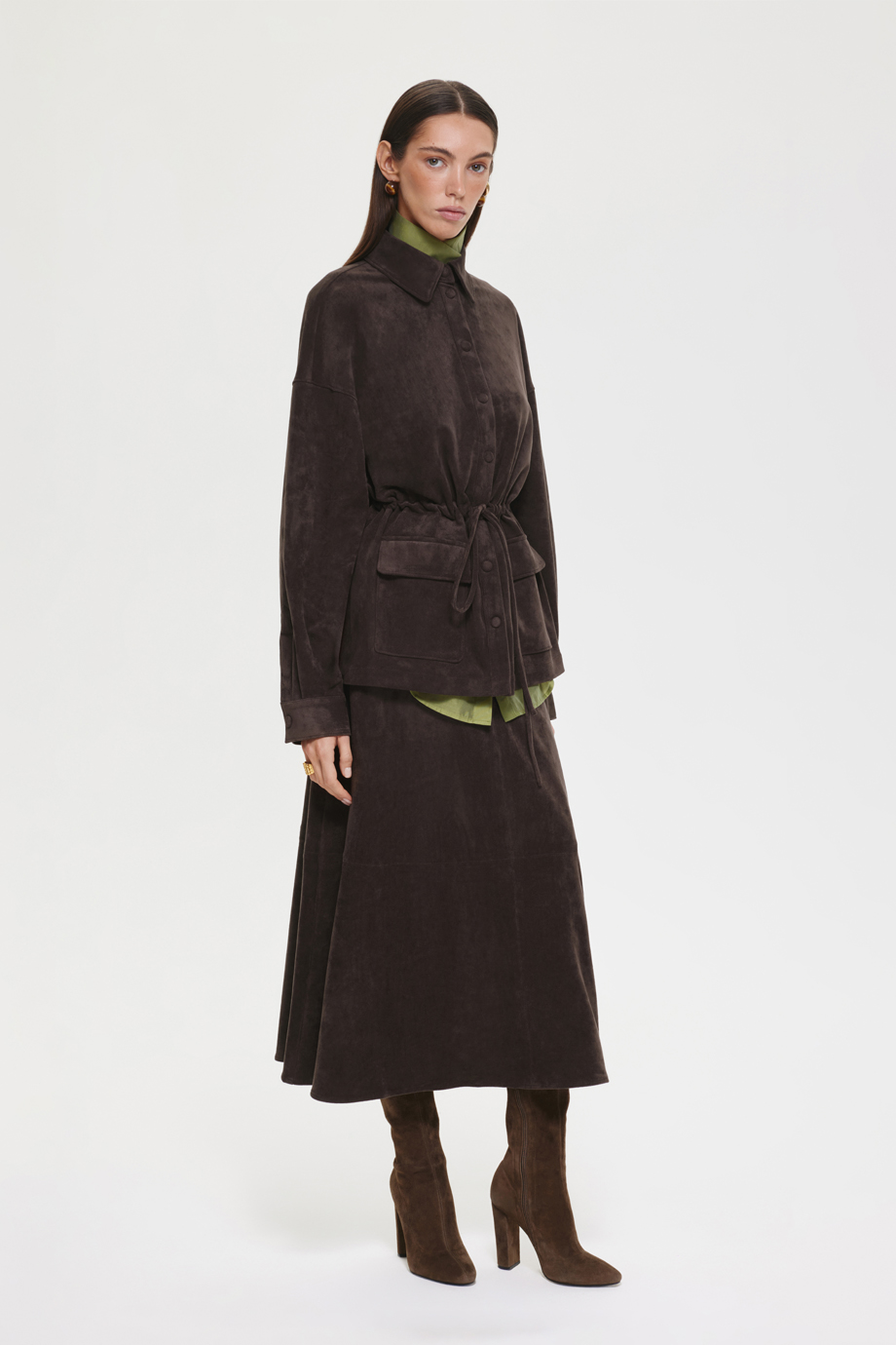 Рубашка из экозамши