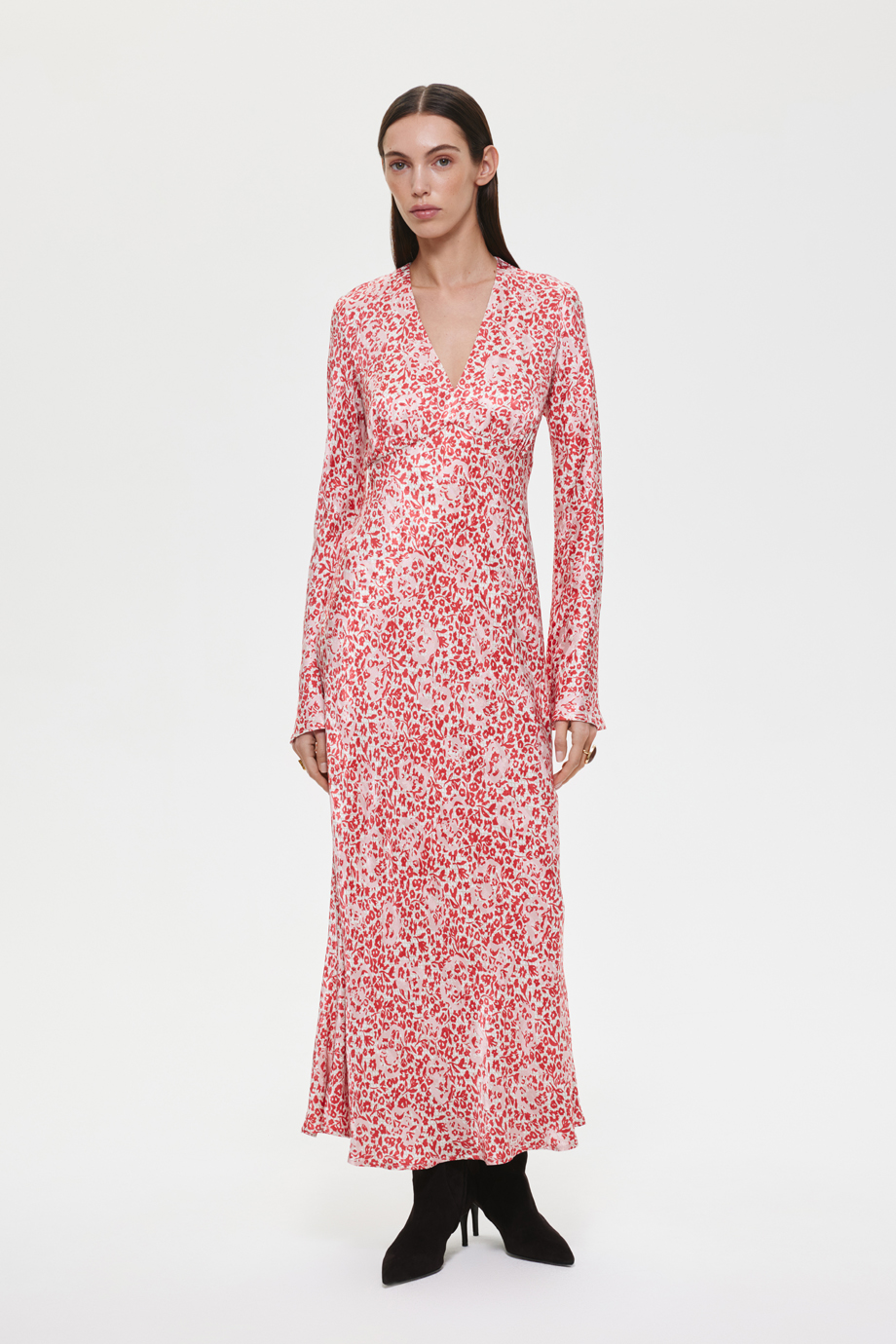 Платье полуприлегающее с принтом Платье полуприлегающее с принтом