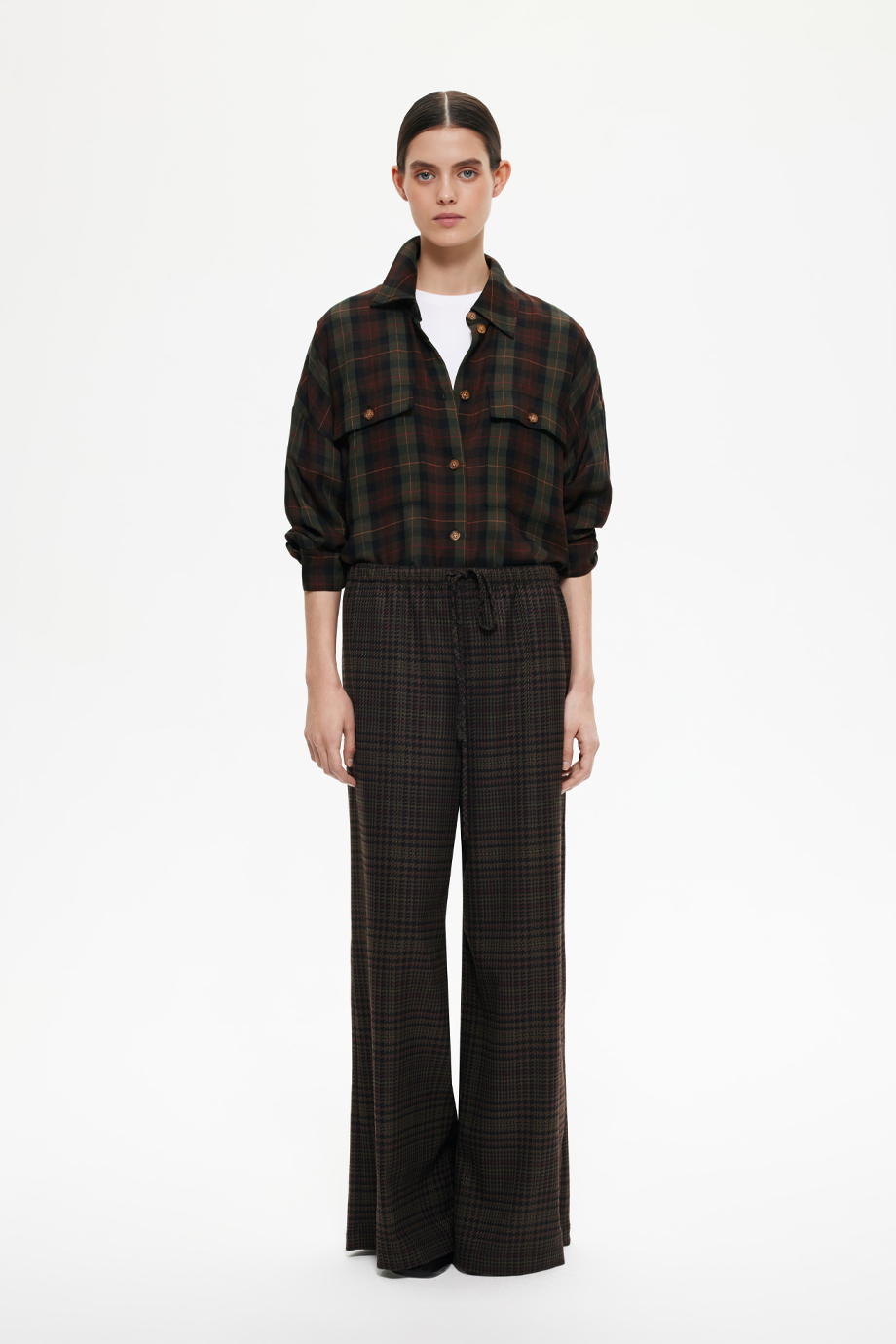 Брюки в клетку