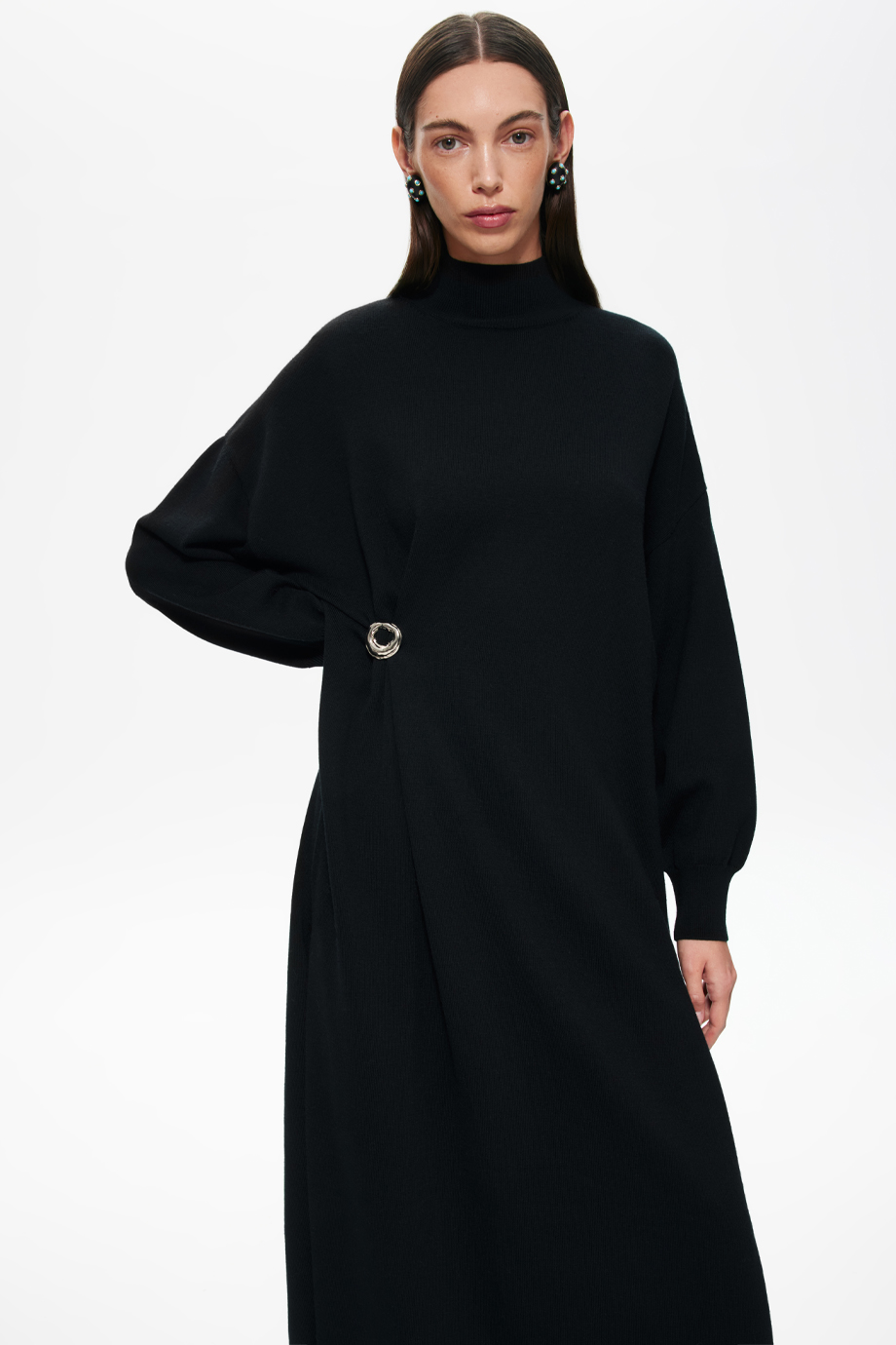 Платье-свитер из тонкой шерсти