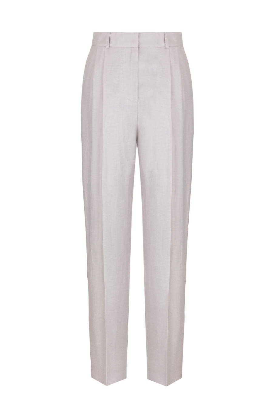 Брюки из жемчужного льна