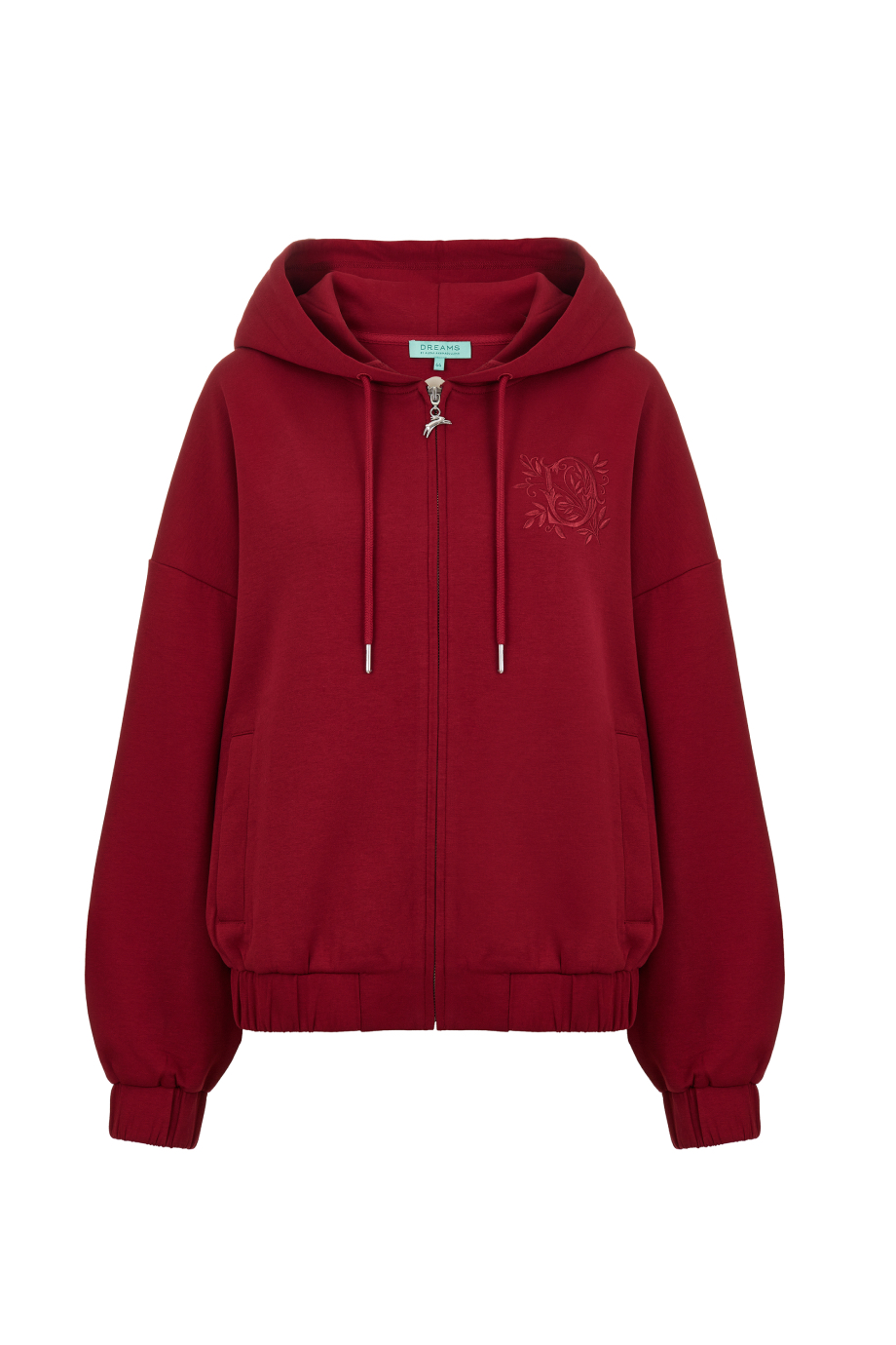 Худи на молнии с вышивкой