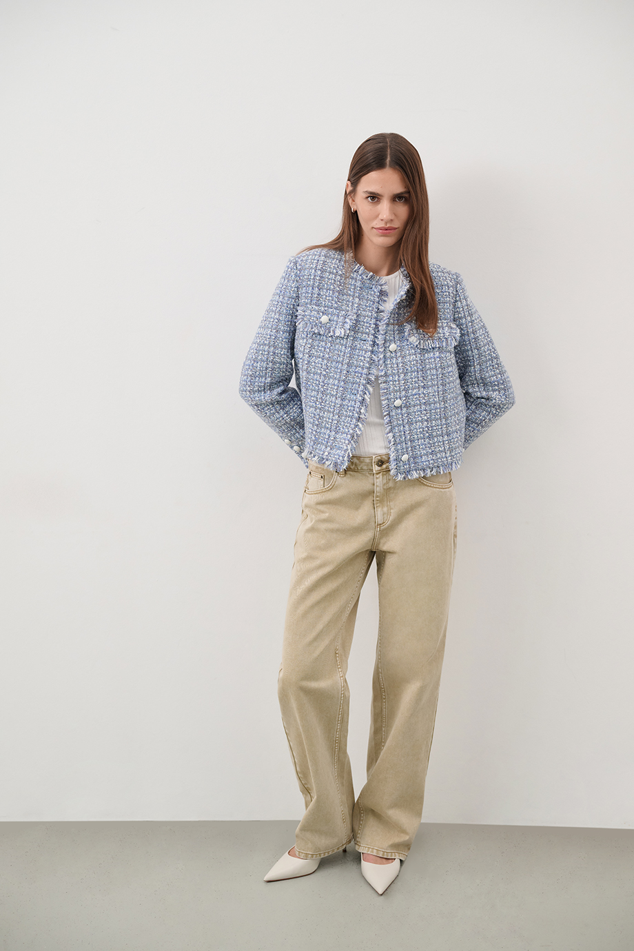 Джинсы Boyfriend с вышивкой Джинсы Boyfriend с вышивкой