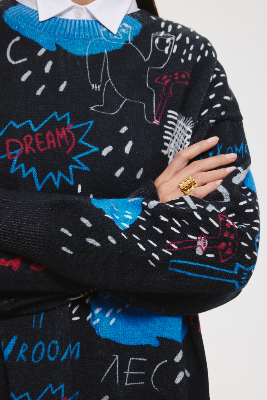 Джемпер с принтом