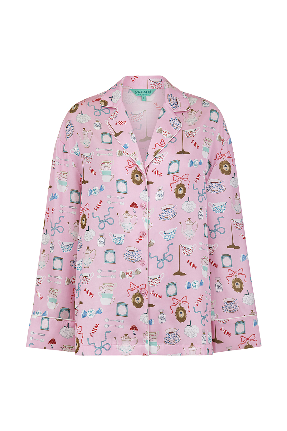 Блузка пижамная с принтом