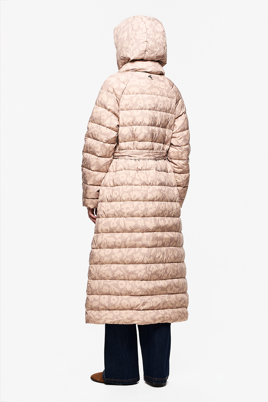 Пуховик легкий  со съемным воротником