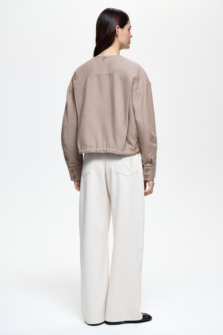 Жакет-бомбер с люрексом